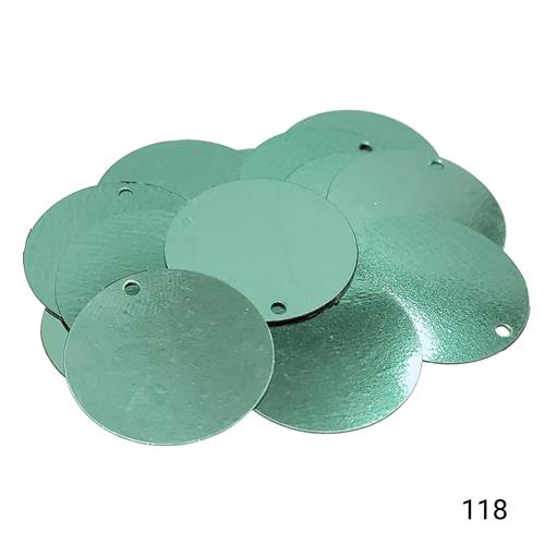 Plastik Pul Kod 10 20 mm Küçük Delikli  Renk Kodu 118 Metalik Cam Göbeği