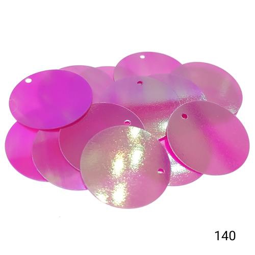 Plastik Pul Kod 10 20 mm Küçük Delikli  Renk Kodu 140 Janjanlı Pembe