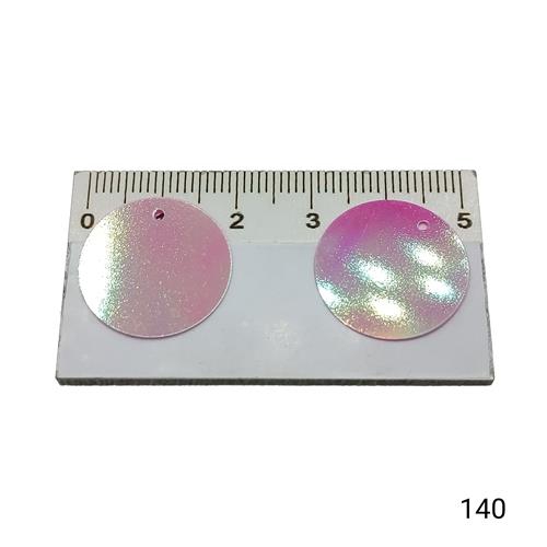 Plastik Pul Kod 10 20 mm Küçük Delikli  Renk Kodu 140 Janjanlı Pembe