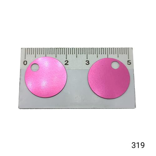 Plastik Pul Kod 10C 20 mm Çanta Pulu  Renk Kodu 319 Pastel Fuşya