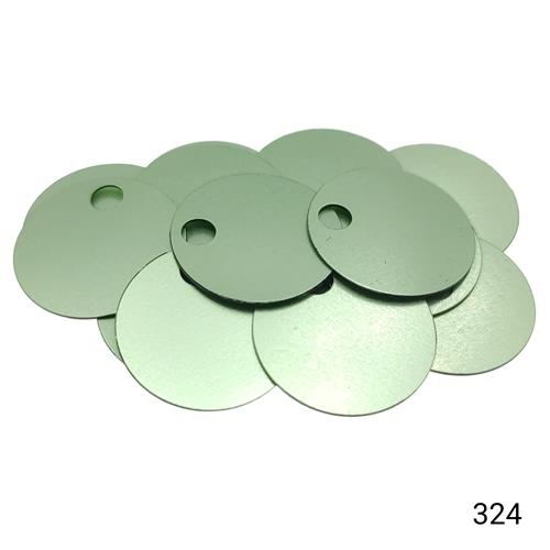 Plastik Pul Kod 10C 20 mm Çanta Pulu  Renk Kodu 324 Pastel Fıstık Yeşili