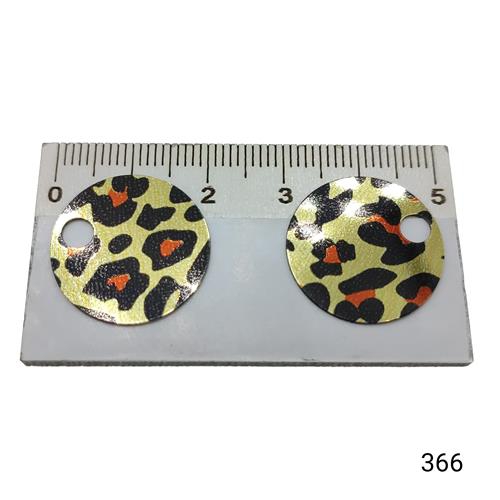 Plastik Pul Kod 10C 20 mm Çanta Pulu  Renk Kodu 366 Leopar Altın