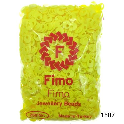 Fimo 10 mm  Patik  Renk 1507 Fosforlu Sarı