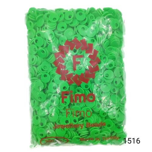 Fimo 10 mm  Patik  Renk 1516 Fosforlu Yeşil