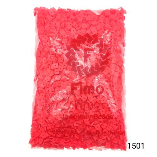 Fimo 4 mm Kare  Renk 1501 Fosforlu Pembe