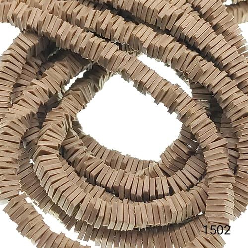 Fimo 4 mm Kare  Renk 1502 Kahverengi