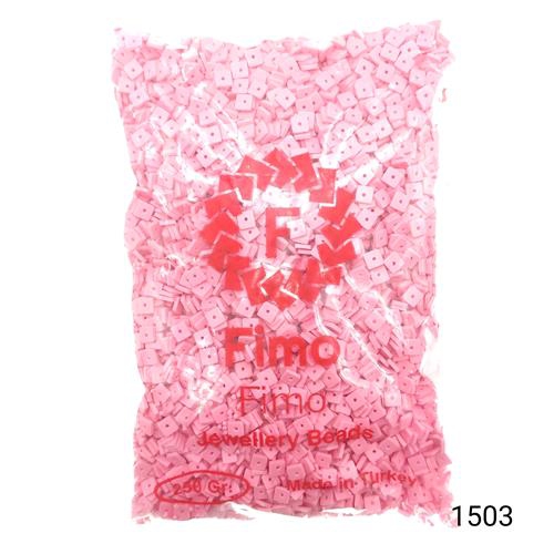 Fimo 4 mm Kare  Renk 1503 Açık Pembe