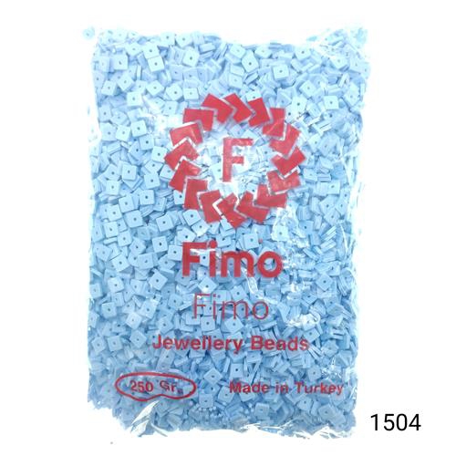 Fimo 4 mm Kare  Renk 1504 Açık Mavi