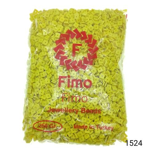 Fimo 4 mm Kare  Renk 1524 Sarı