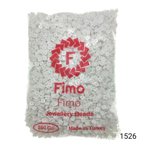 Fimo 4 mm Kare  Renk 1526 Beyaz