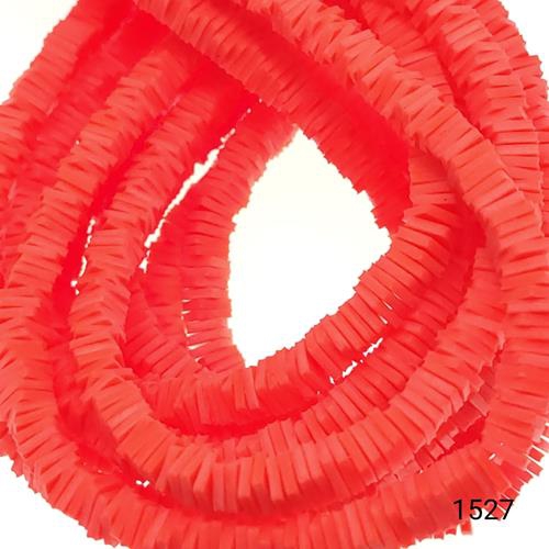 Fimo 4 mm Kare  Renk 1527 Fosforlu Turuncu