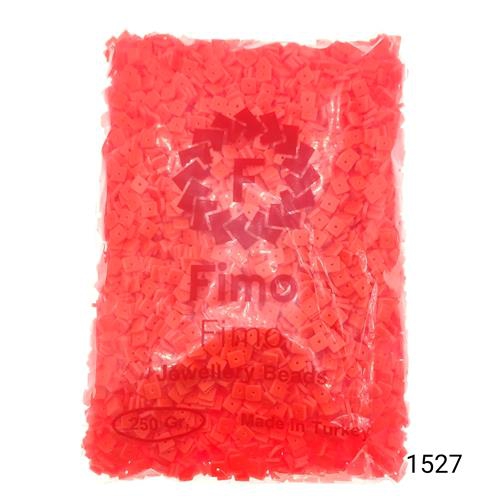 Fimo 4 mm Kare  Renk 1527 Fosforlu Turuncu