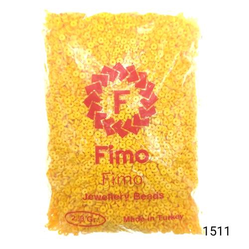 Fimo 4 mm Yuvarlak  Renk 1511 Hardal Sarısı