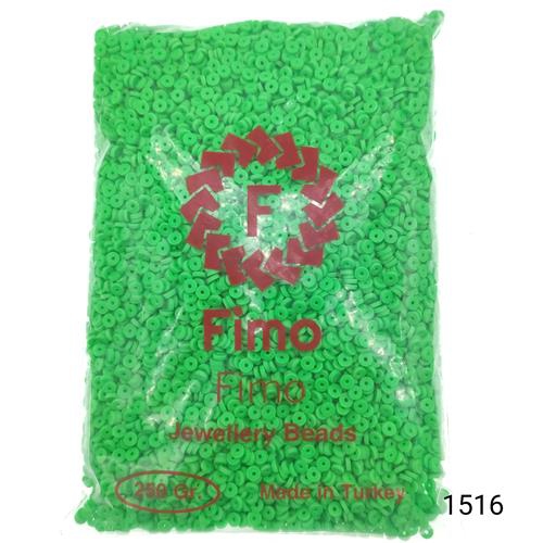 Fimo 4 mm Yuvarlak  Renk 1516 Fosforlu Yeşil