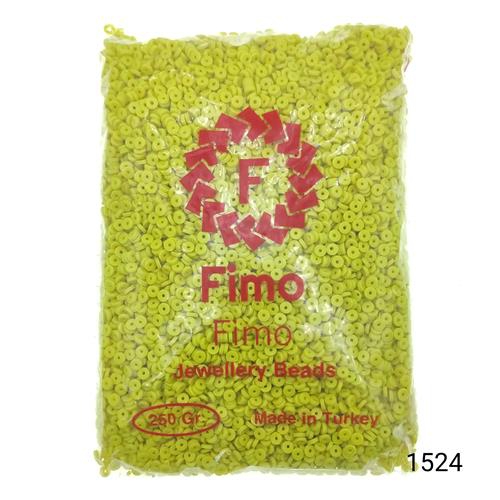 Fimo 4 mm Yuvarlak  Renk 1524 Sarı