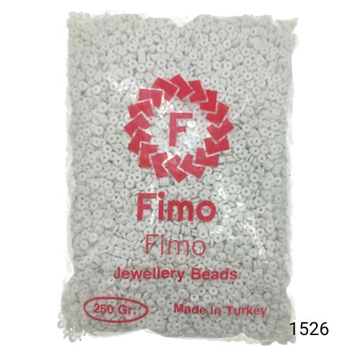 Fimo 4 mm Yuvarlak  Renk 1526 Beyaz