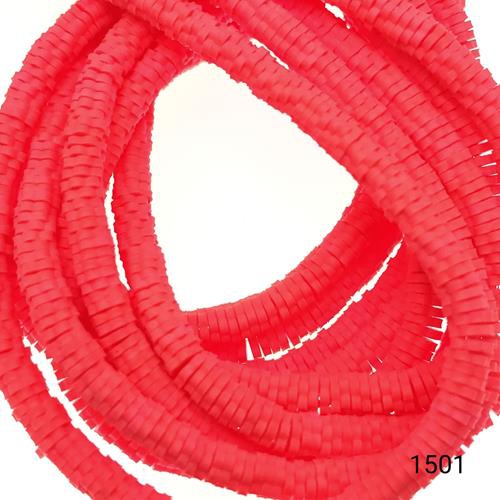 Fimo 6 mm Papatya  Renk 1501 Fosforlu Pembe