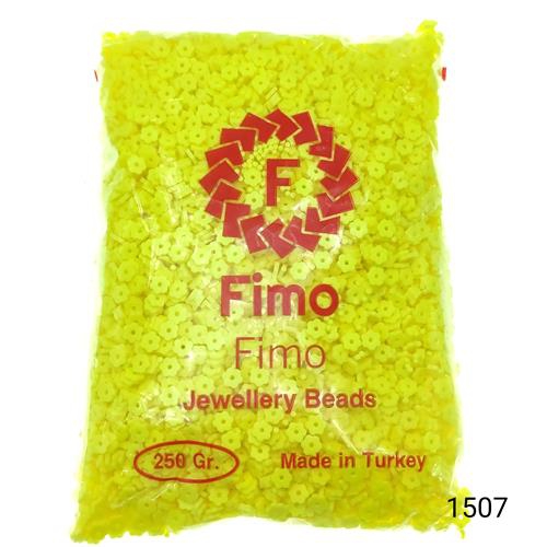 Fimo 6 mm Papatya  Renk 1507 Fosforlu Sarı