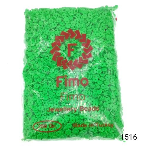 Fimo 6 mm Papatya  Renk 1516 Fosforlu Yeşil