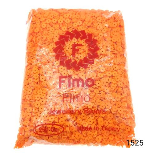 Fimo 6 mm Papatya  Renk 1525 Fosforlu Turuncu