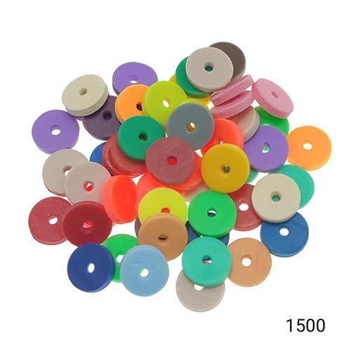 Fimo 6 mm Yuvarlak  Renk 1500 Karışık