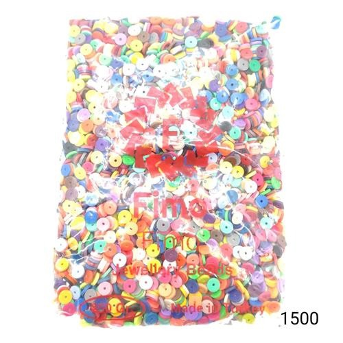 Fimo 6 mm Yuvarlak  Renk 1500 Karışık