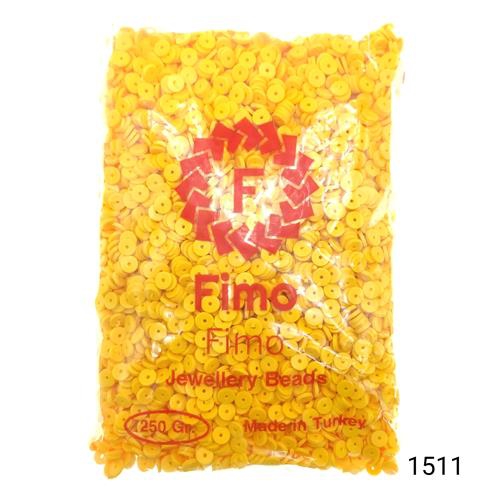 Fimo 6 mm Yuvarlak  Renk 1511 Hardal Sarısı