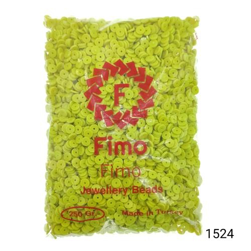 Fimo 6 mm Yuvarlak  Renk 1524 Sarı