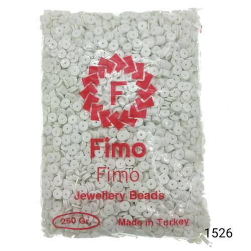 Fimo 6 mm Yuvarlak  Renk 1526 Beyaz