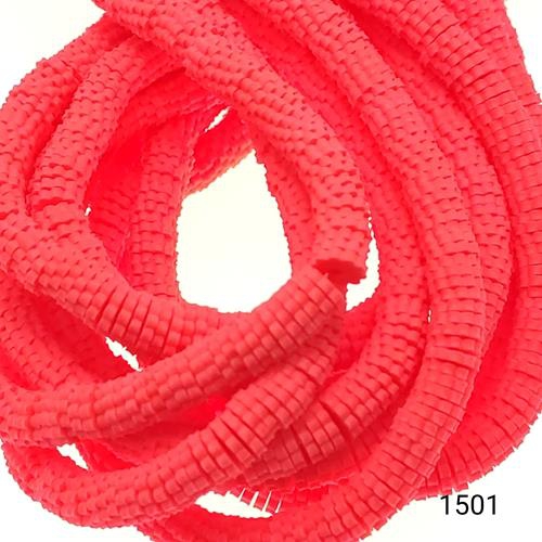 Fimo 7 mm Çark  Renk 1501 Fosforlu Pembe