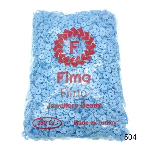 Fimo 7 mm Çark  Renk 1504 Açık Mavi