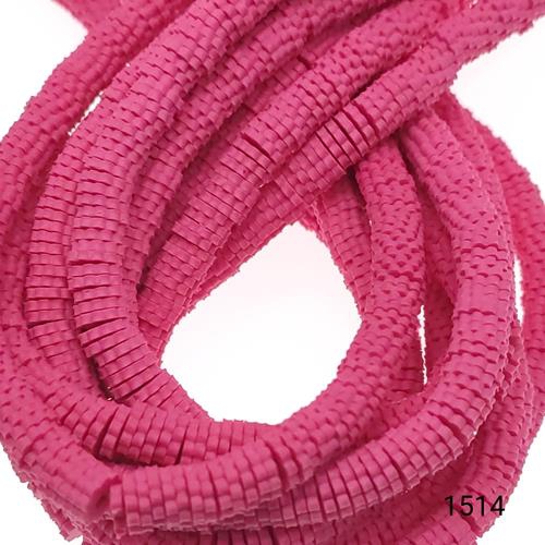 Fimo 7 mm Çark  Renk 1514 Koyu Pembe