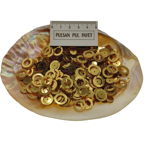 Pleksi Pul Model 220 12x12 mm Renk 101 Metalik Altın