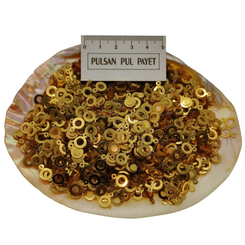 Pleksi Pul Model 262 7x10 mm Renk 101 Metalik Altın