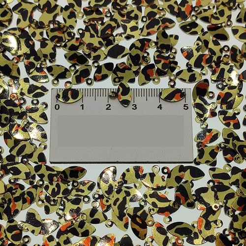 Pleksi Pul Model 303 8x10 mm Renk 366 Leopar Altın