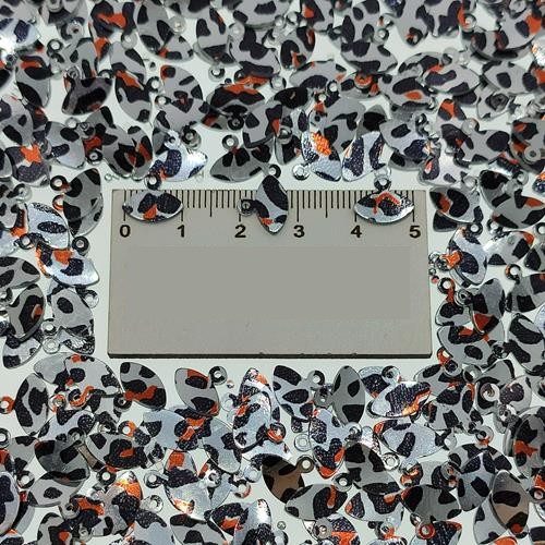 Pleksi Pul Model 303 8x10 mm Renk 368 Leopar Gümüş