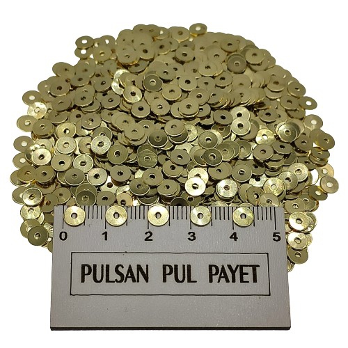 Metal Pirinç Pul Model 204 5x5 mm Altın