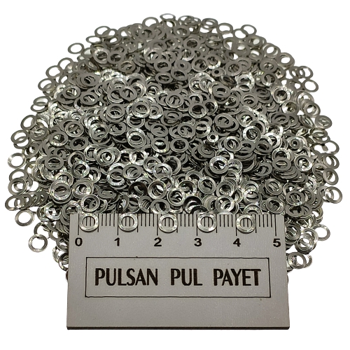 Metal Pirinç Pul Model 205 5x5 mm Nikel