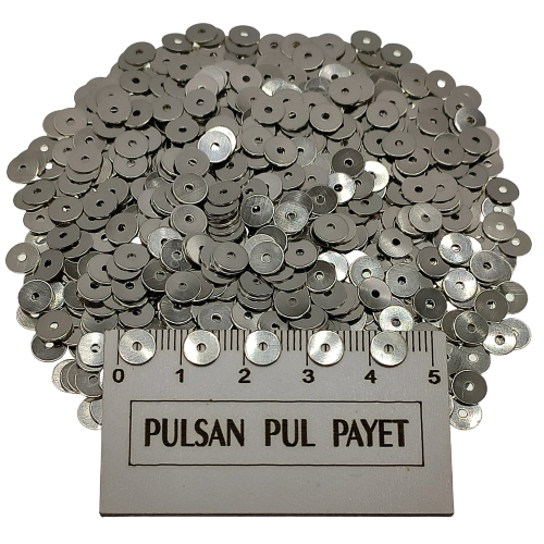 Metal Pirinç Pul Model 206 6x6 mm Nikel