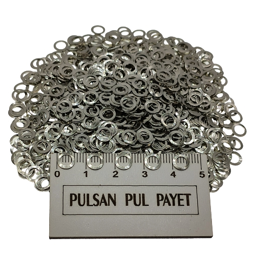 Metal Pirinç Pul Model 208 6x6 mm Nikel