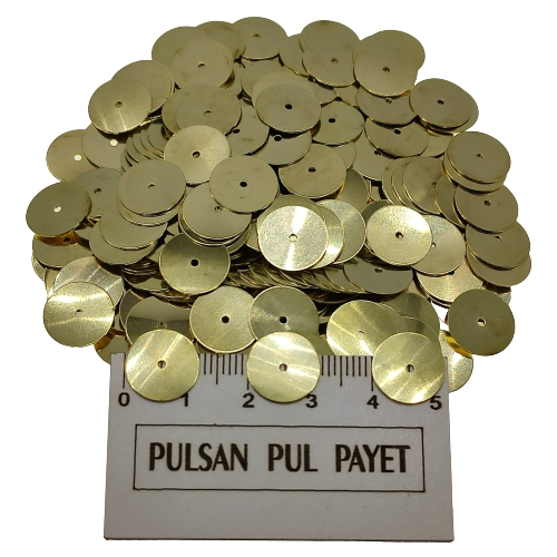 Metal Pirinç Pul Model 218 12x12 mm Altın