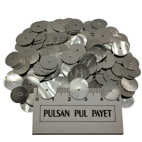 Metal Pirinç Pul Model 218 12x12 mm Nikel