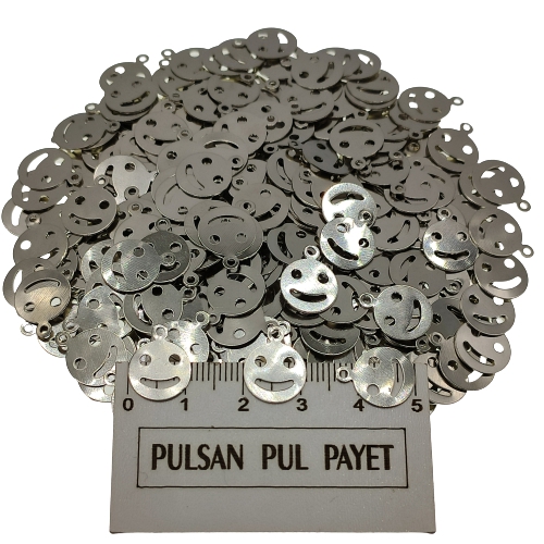 Metal Pirinç Pul Model 221 12x14 mm Nikel