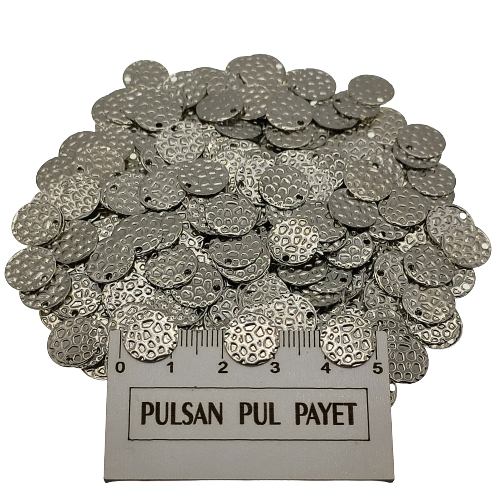 Metal Pirinç Pul Model 223 12x12 mm Nikel