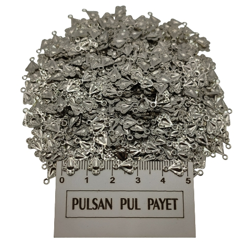 Metal Pirinç Pul Model 229 7x10 mm Nikel