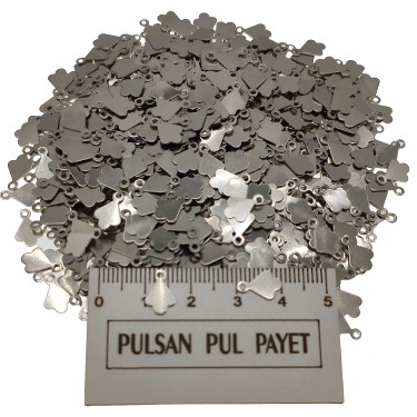 Metal Pirinç Pul Model 231 7x10 mm Nikel