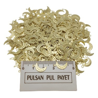 Metal Pirinç Pul Model 240 4x14 mm Altın