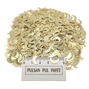 Metal Pirinç Pul Model 241 4x14 mm Altın