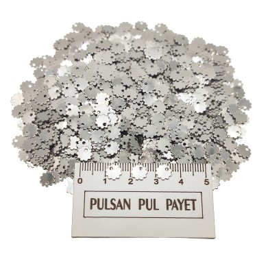 Metal Pirinç Pul Model 244 7x7 mm Nikel