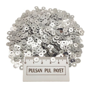 Metal Pirinç Pul Model 245 7x7 mm Nikel